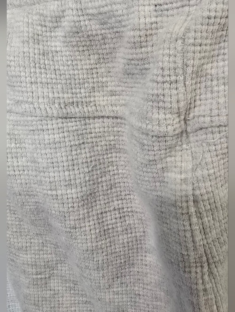 J. Galt Light Heathered Gray Waffle Cropped Pants - Picture 3 of 7